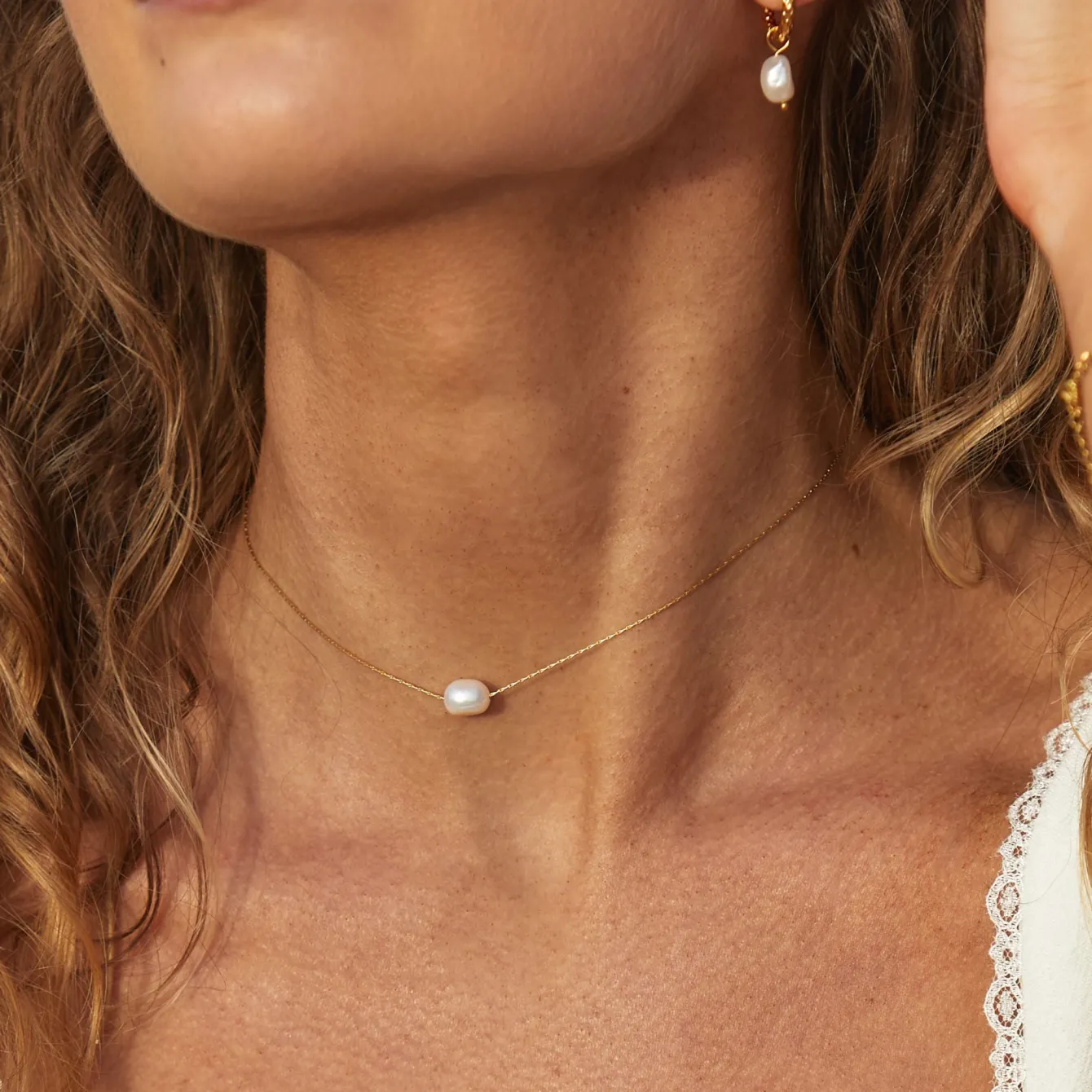 Atolea Jewelry Pearls|Necklaces<Baroque Pearl Choker