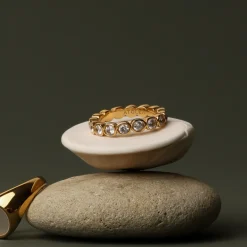 Atolea Jewelry Rings<Beaded Diamond Ring