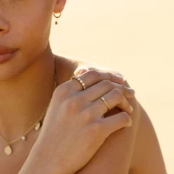 Atolea Jewelry Rings<Beaded Diamond Ring