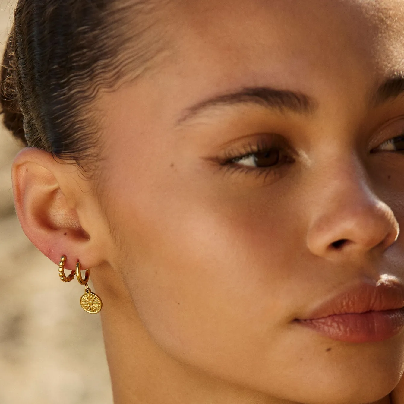 Atolea Jewelry Earrings<Beaded Hoops Earrings