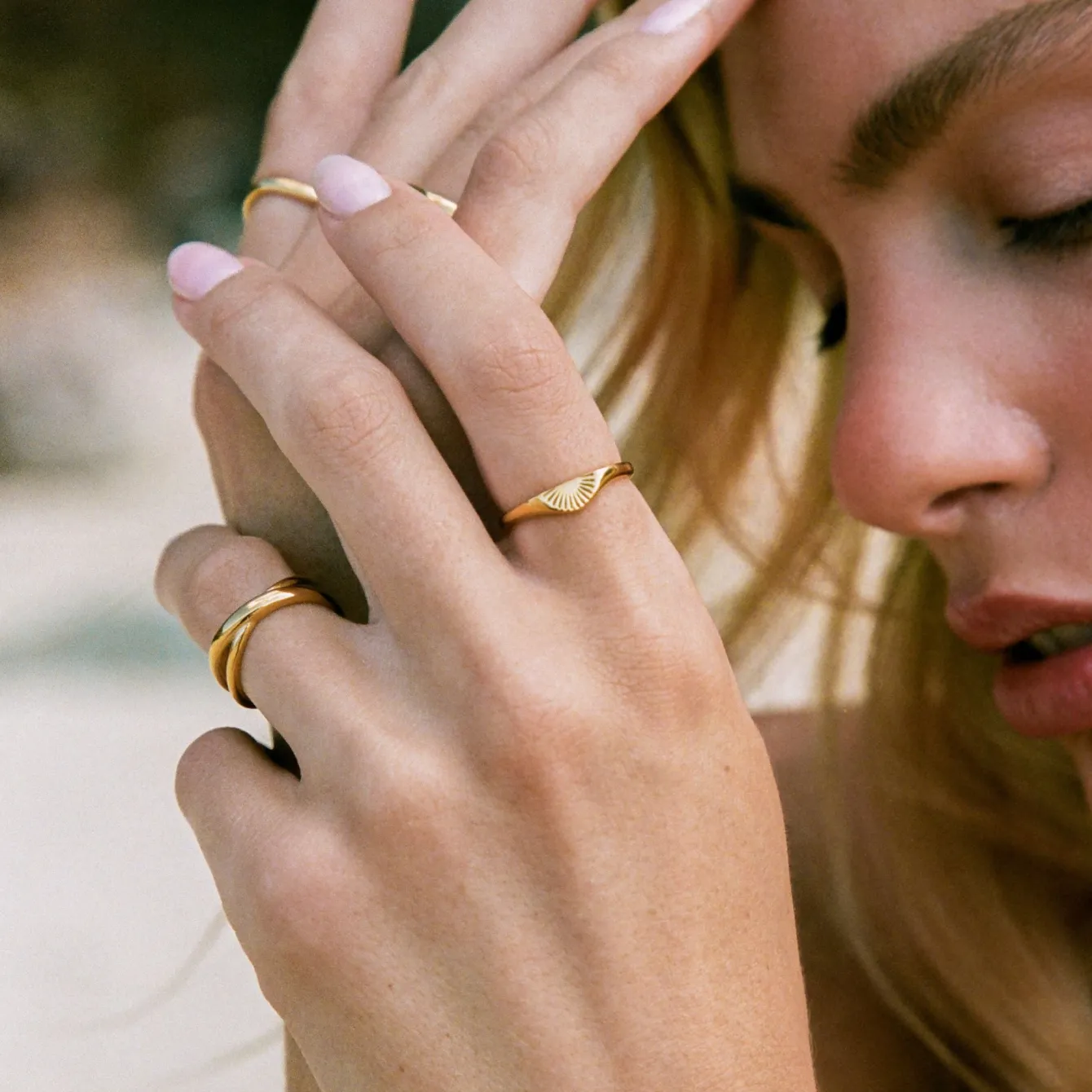 Atolea Jewelry Rings<Bold Cross Ring