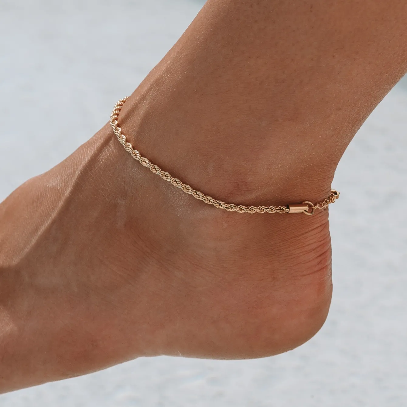 Atolea Jewelry Anklets<Calvi Rope Chain Anklet