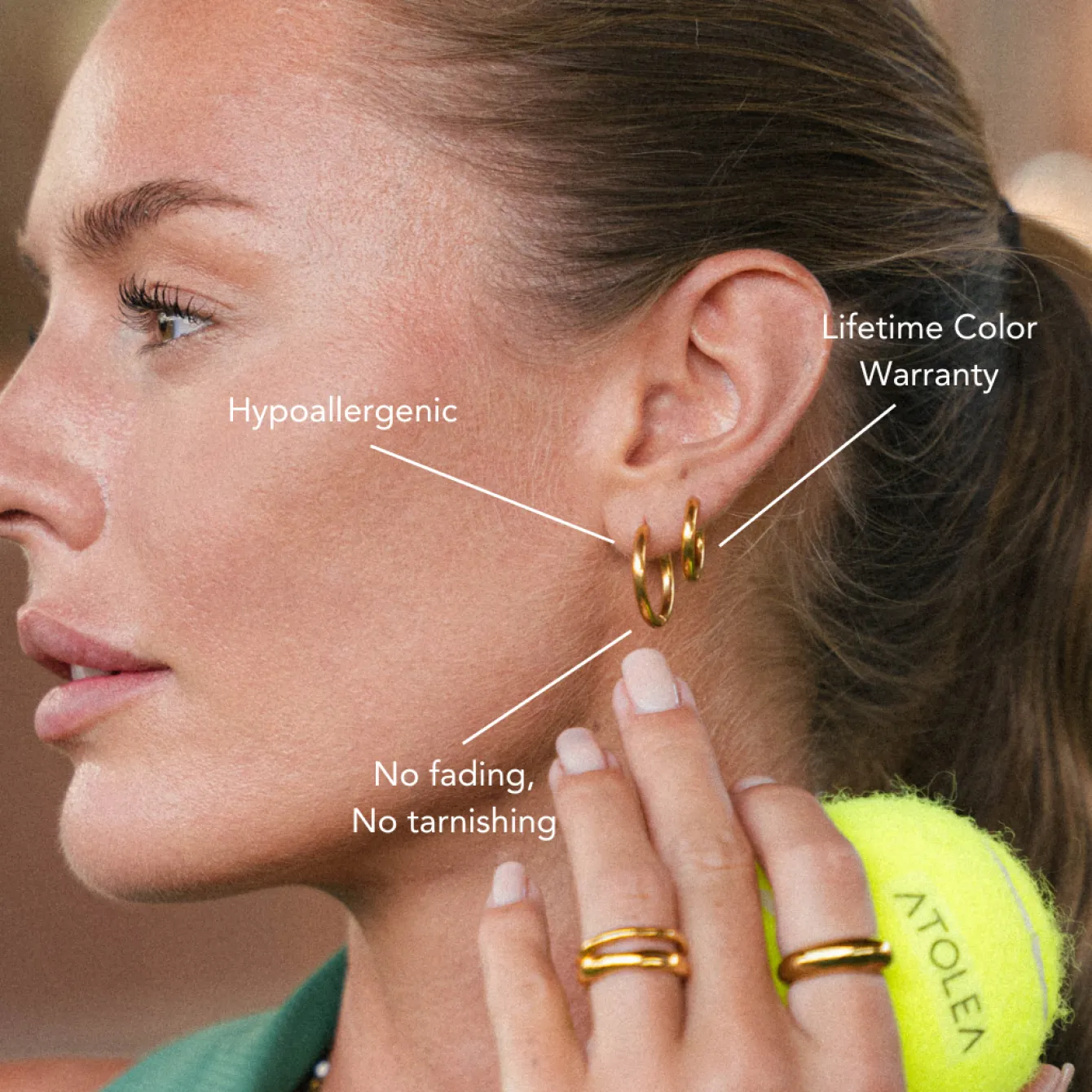 Atolea Jewelry Earrings<Classic Hoop Earrings