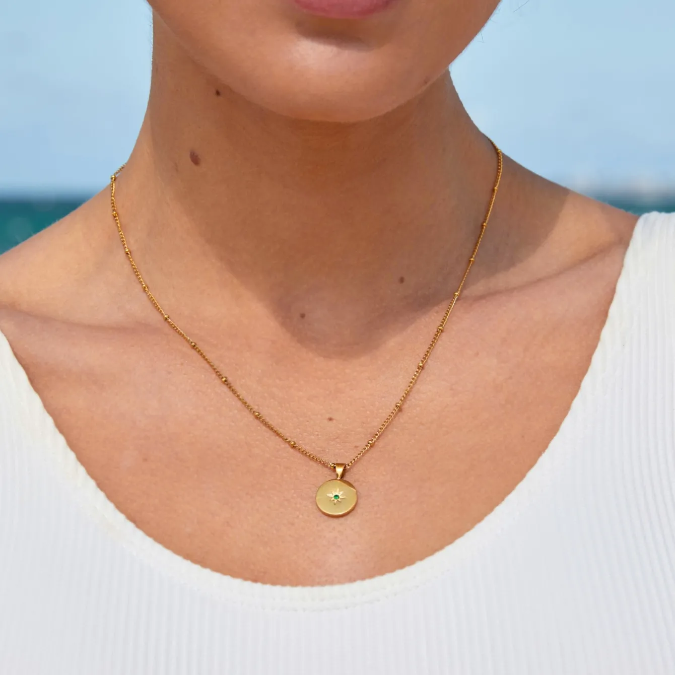 Atolea Jewelry Necklaces<Compass Necklace