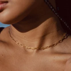 Atolea Jewelry Necklaces<Cozumel Paperclip Choker