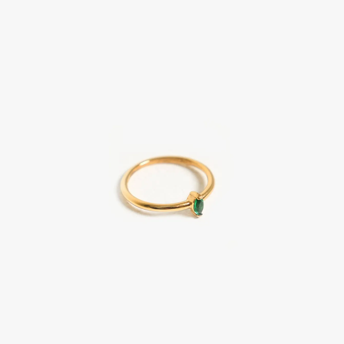 Atolea Jewelry Rings<Dainty Emerald Ring