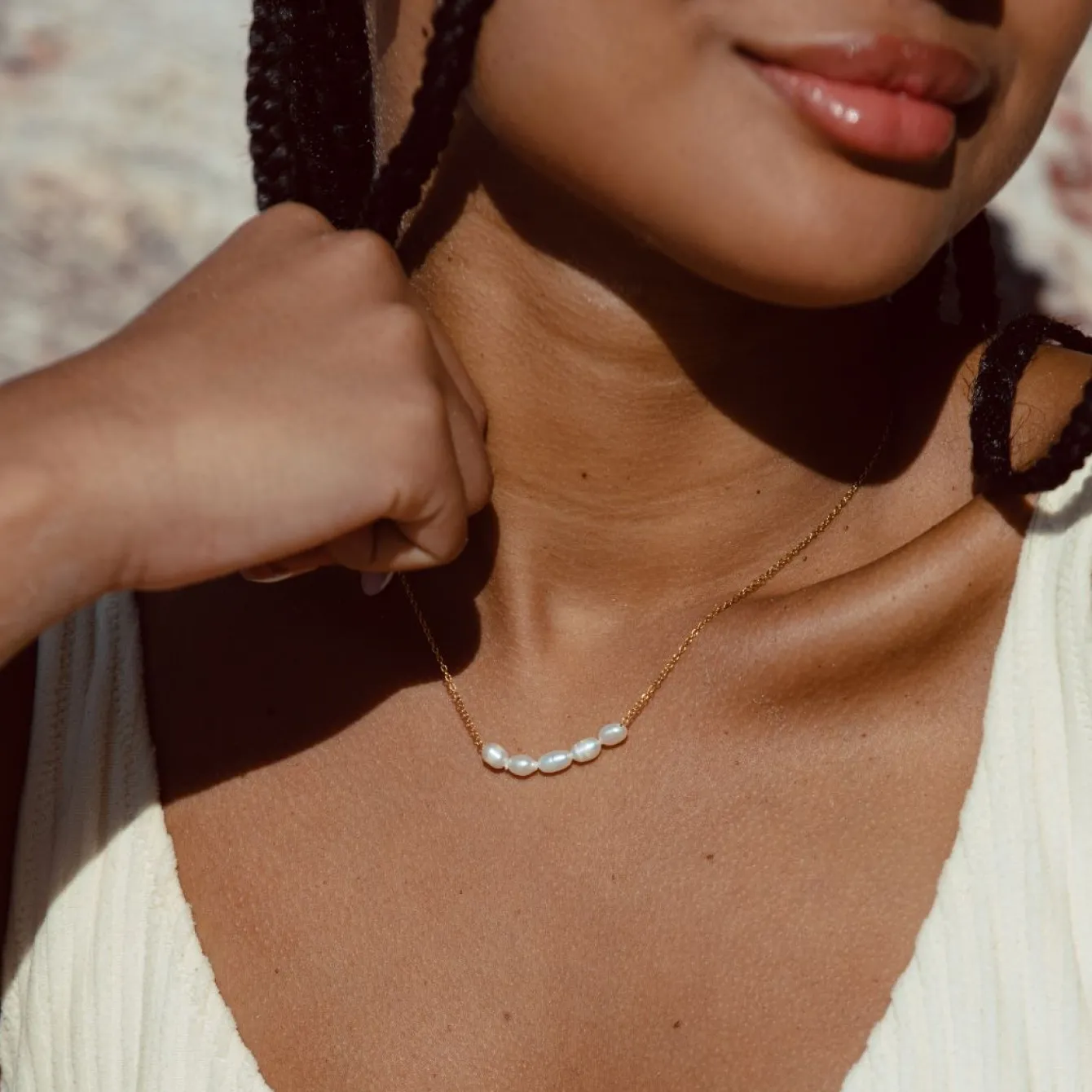 Atolea Jewelry Pearls|Necklaces<Dainty Freshwater Pearl Necklace