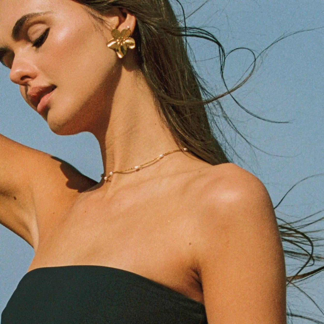 Atolea Jewelry Pearls|Necklaces<Dainty Gold Pearl Choker