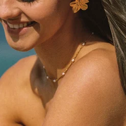 Atolea Jewelry Pearls|Necklaces<Dainty Gold Pearl Choker