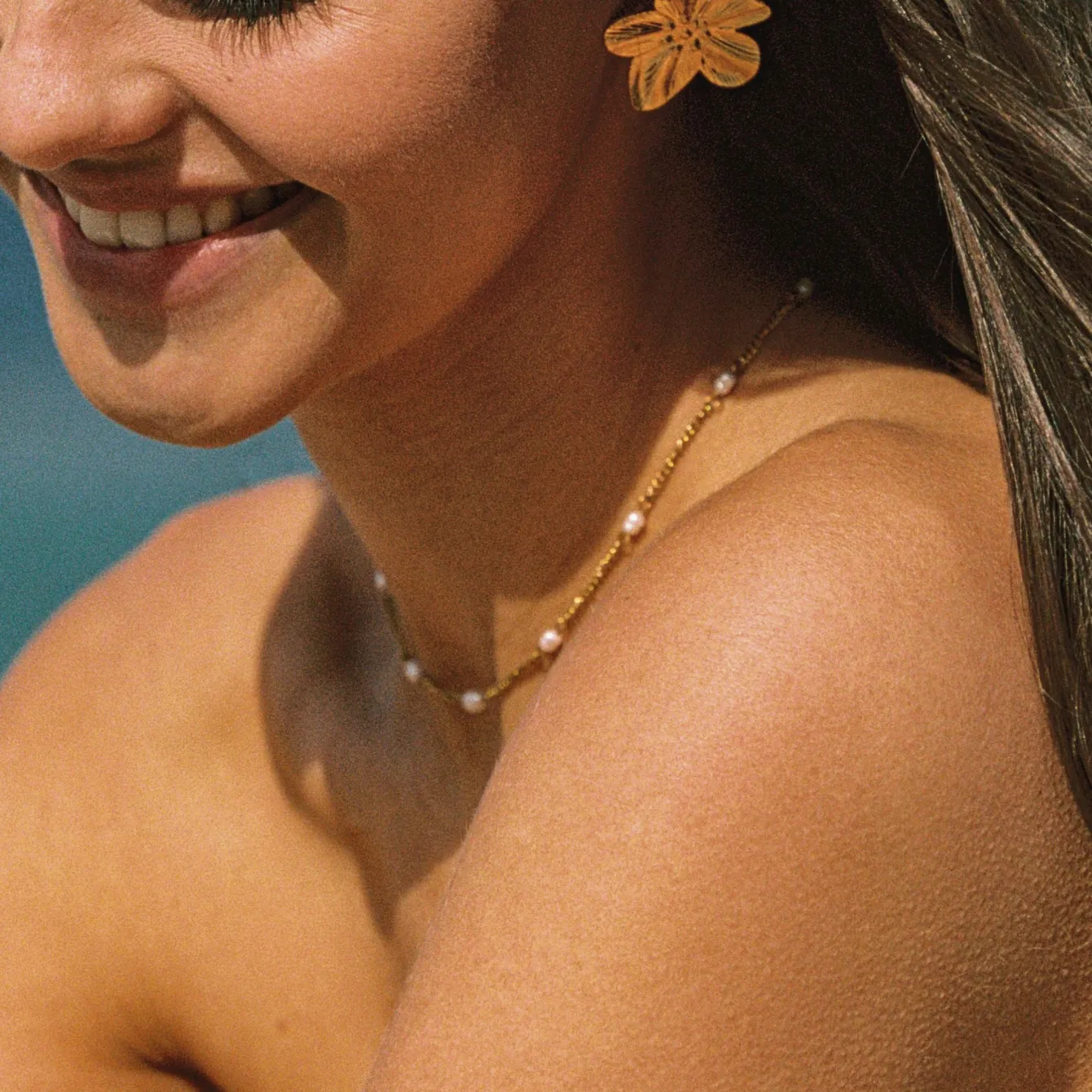 Atolea Jewelry Pearls|Necklaces<Dainty Gold Pearl Choker