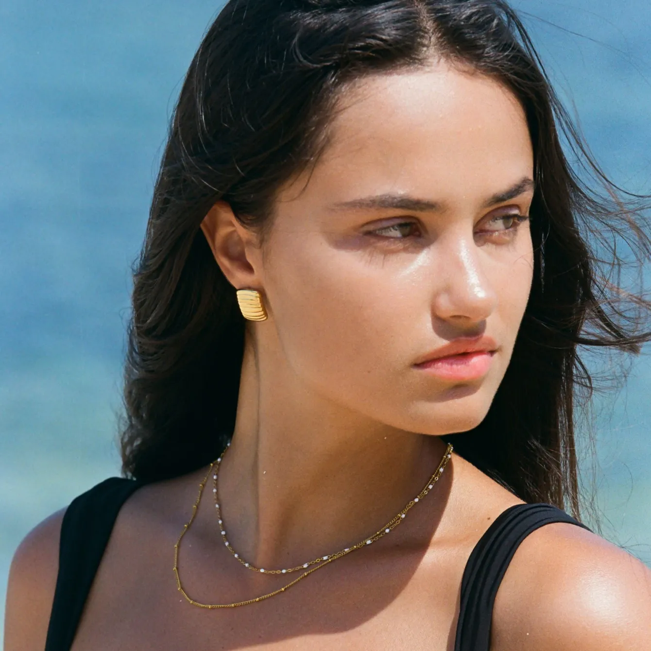 Atolea Jewelry Necklaces<Double Beaded Choker