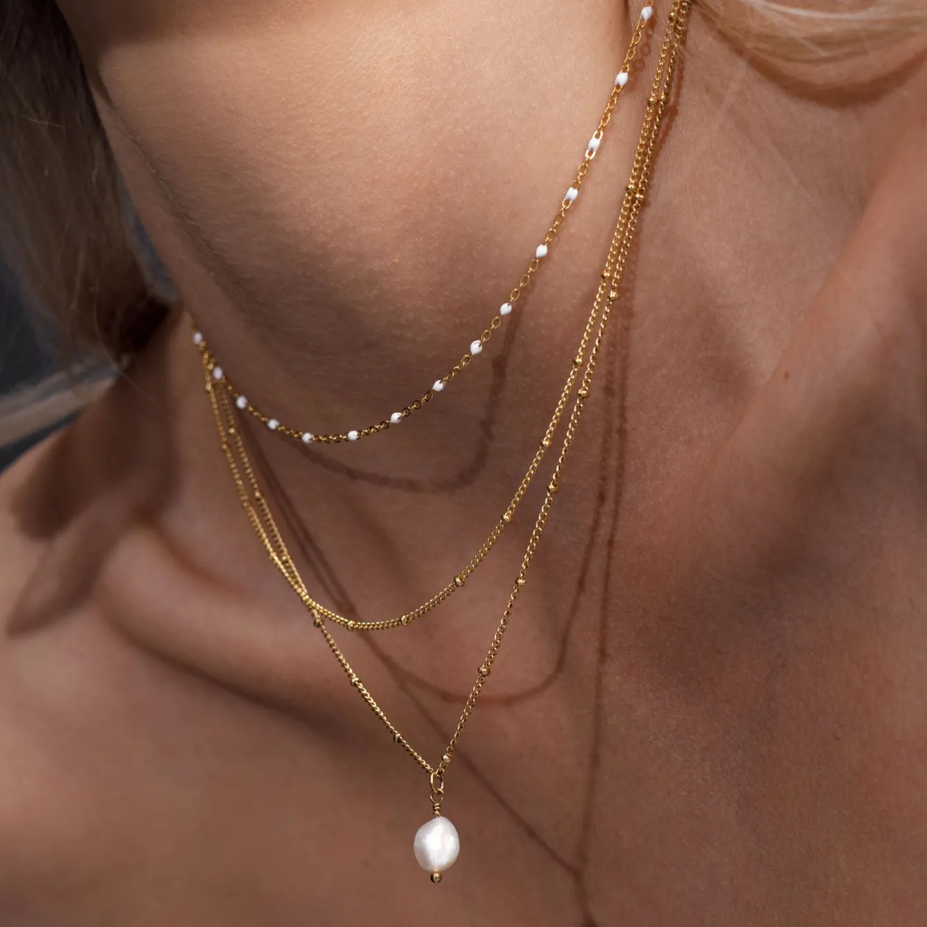 Atolea Jewelry Necklaces<Double Beaded Choker