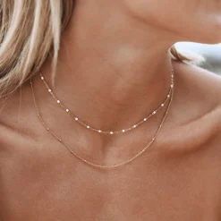 Atolea Jewelry Necklaces<Double Beaded Choker