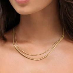 Atolea Jewelry Necklaces<Double Herringbone Choker