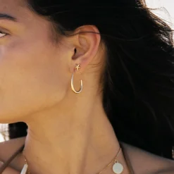 Atolea Jewelry Earrings<Dune Hoops