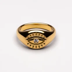 Atolea Jewelry Rings<Evil Eye Signet Ring