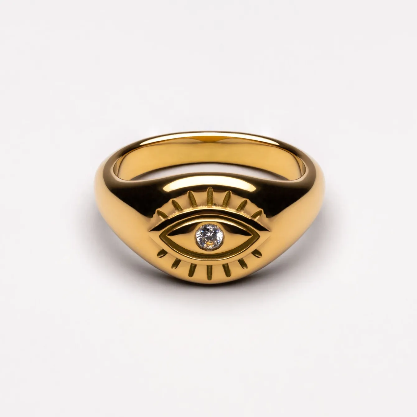 Atolea Jewelry Rings<Evil Eye Signet Ring