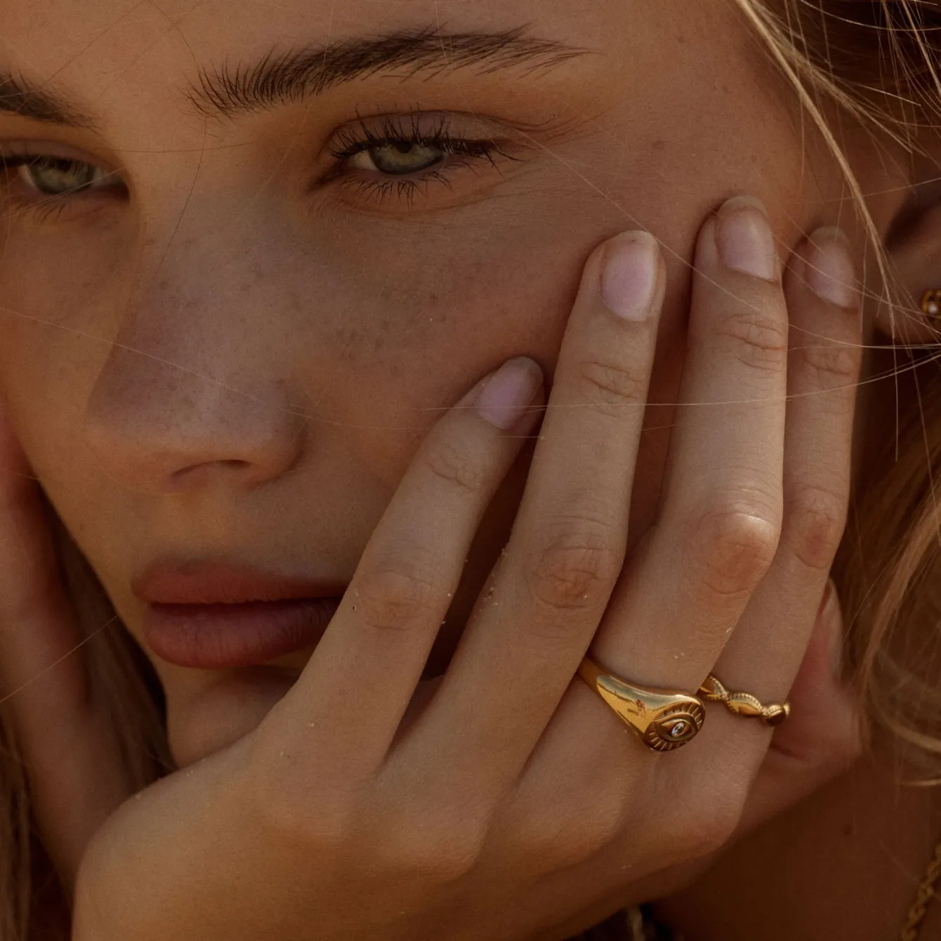 Atolea Jewelry Rings<Evil Eye Signet Ring