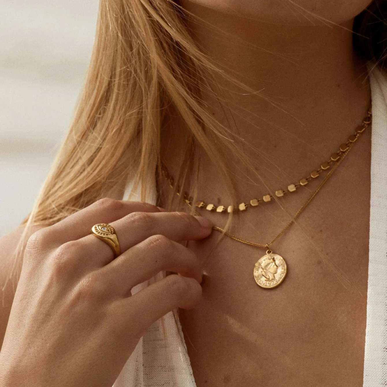 Atolea Jewelry Rings<Evil Eye Signet Ring
