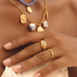 Atolea Jewelry Rings<Evil Eye Signet Ring