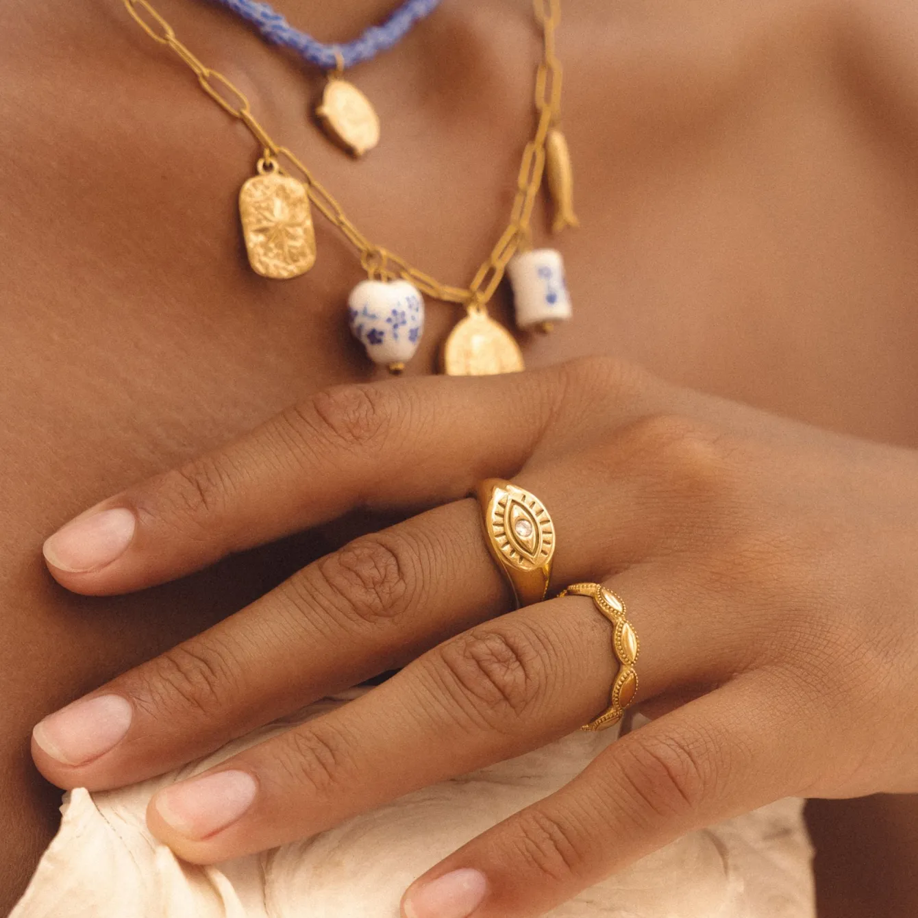 Atolea Jewelry Rings<Evil Eye Signet Ring