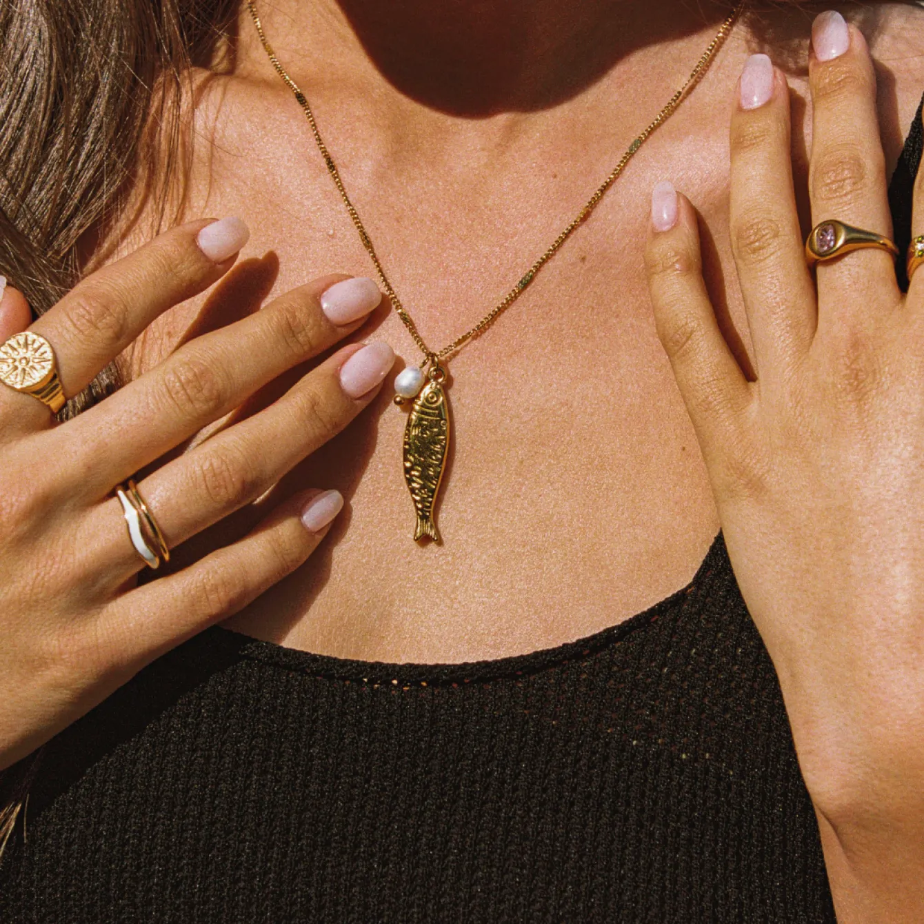 Atolea Jewelry Pearls|Necklaces<Fish Necklace