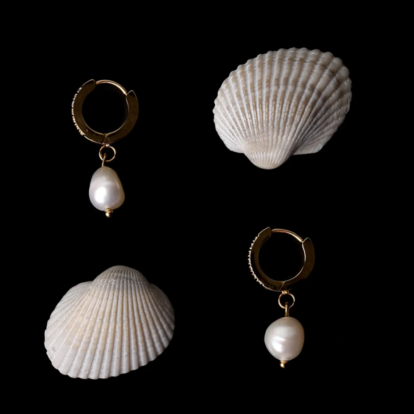 Atolea Jewelry Earrings|Pearls<Freshwater Pearl Hoop Earrings