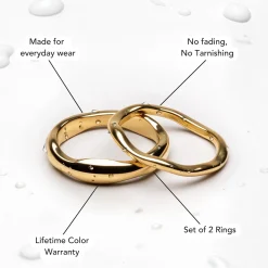Atolea Jewelry Rings<Gemini Stackable Rings