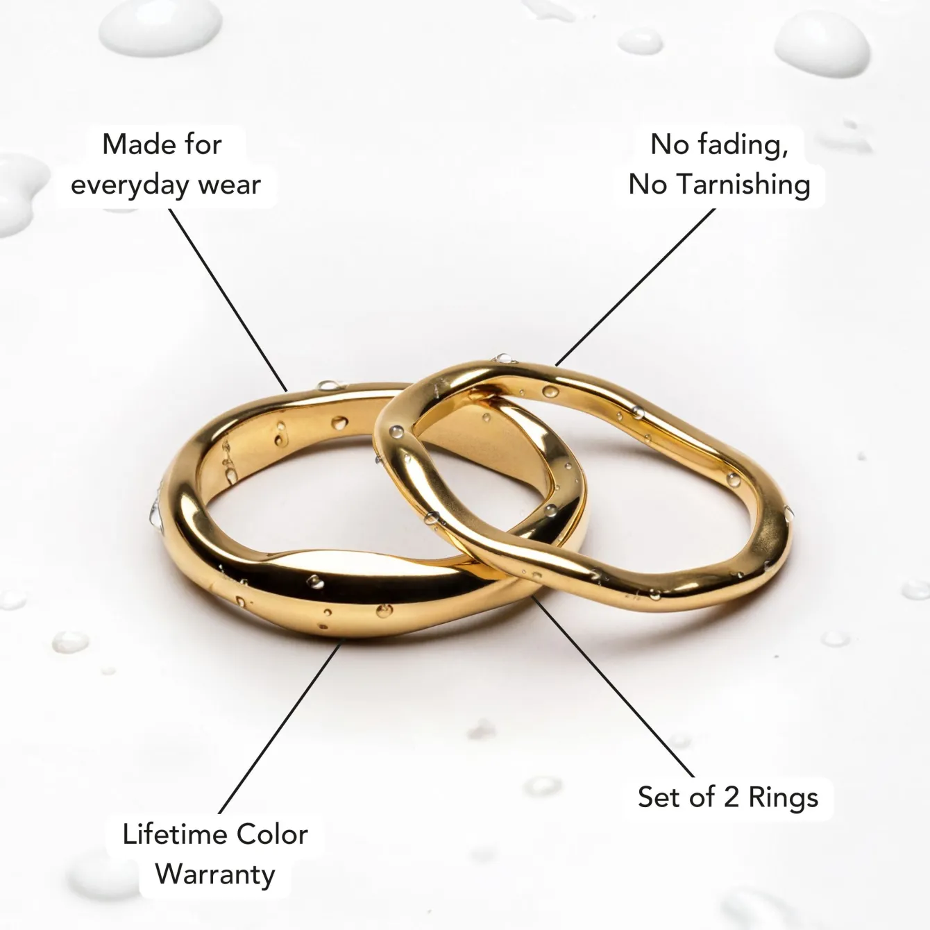 Atolea Jewelry Rings<Gemini Stackable Rings