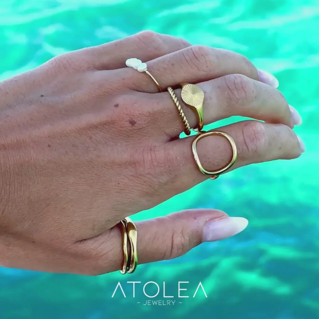 Atolea Jewelry Rings<Gemini Stackable Rings