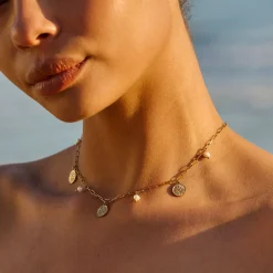 Atolea Jewelry Pearls|Necklaces<Golden Hour Choker