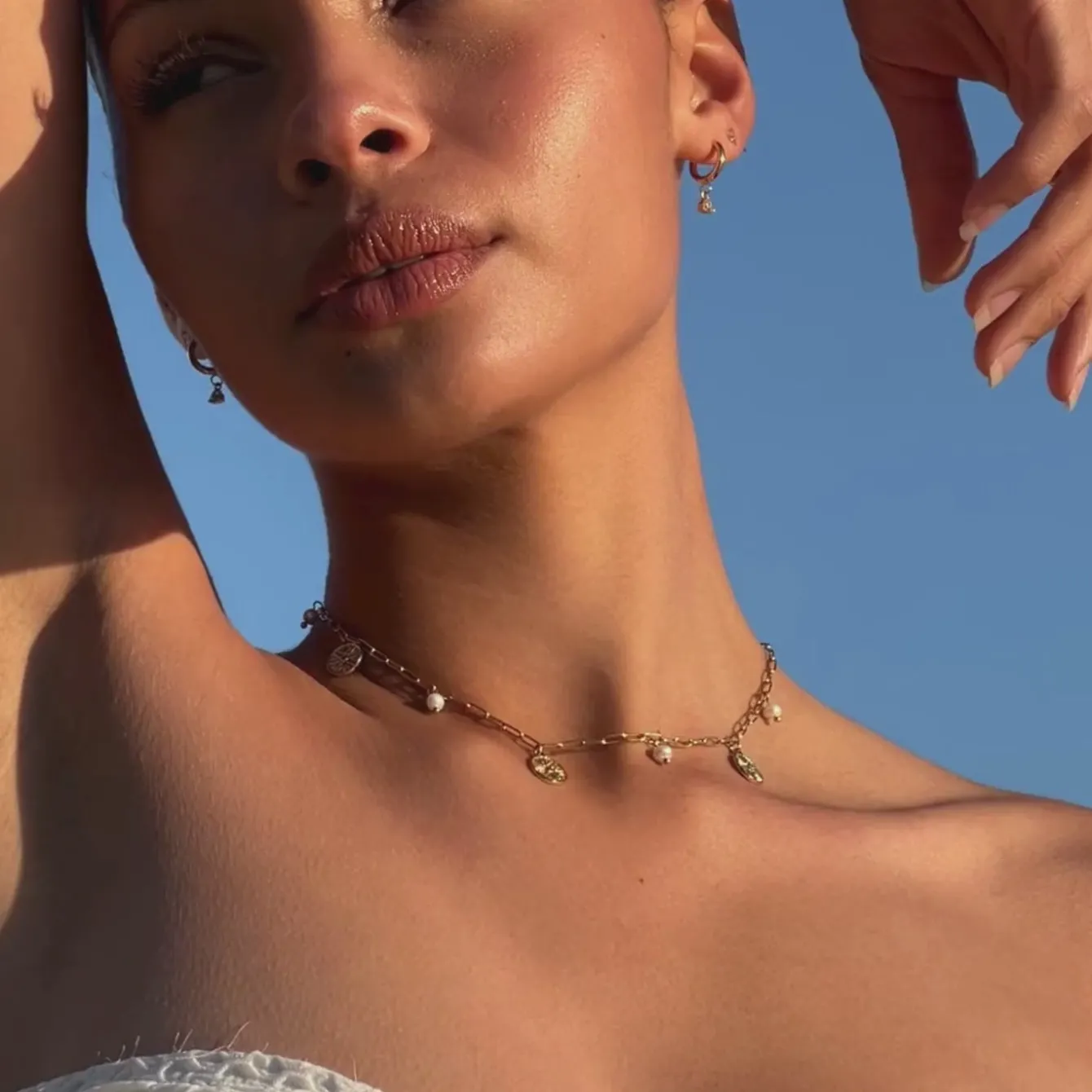 Atolea Jewelry Pearls|Necklaces<Golden Hour Choker