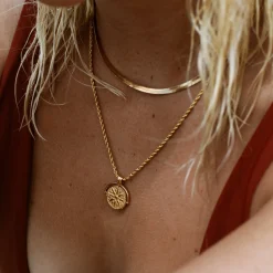 Atolea Jewelry Necklaces<Golden Sun Necklace