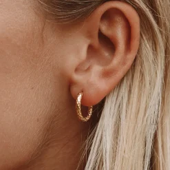 Atolea Jewelry Earrings<Hammered Hoops Earrings