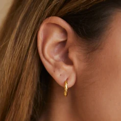 Atolea Jewelry Earrings<Hammered Hoops Earrings