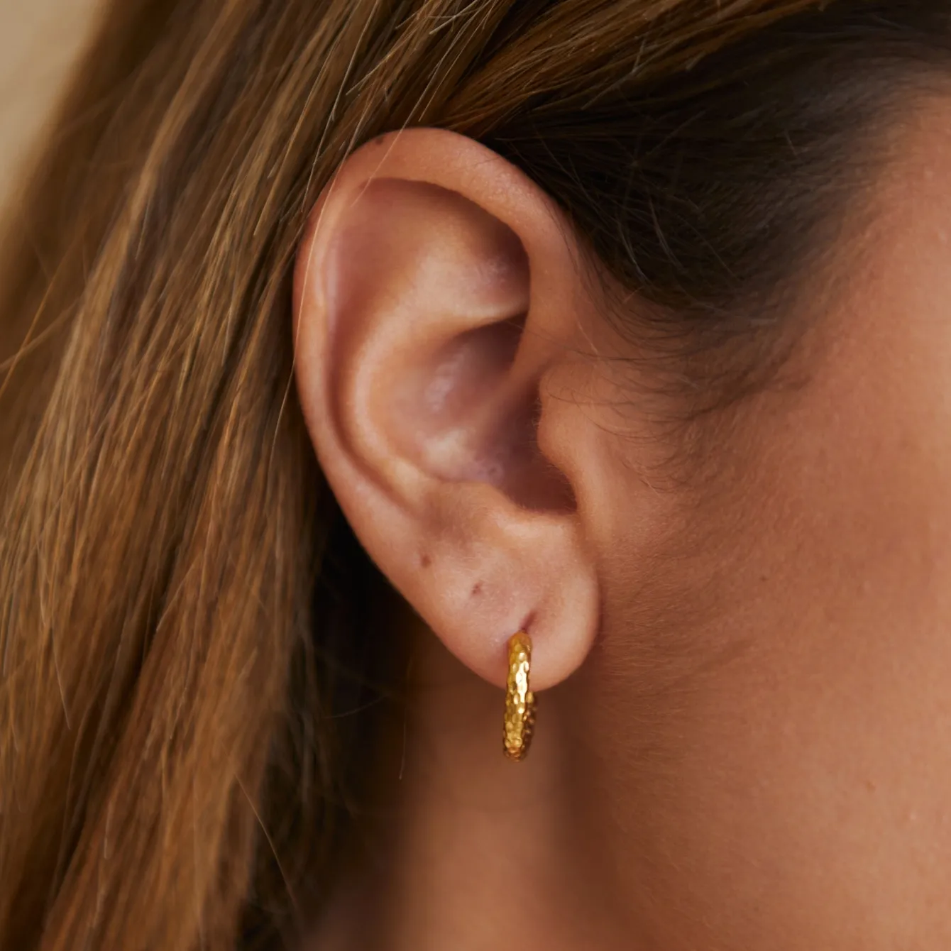 Atolea Jewelry Earrings<Hammered Hoops Earrings