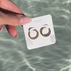 Atolea Jewelry Earrings<Hammered Hoops Earrings