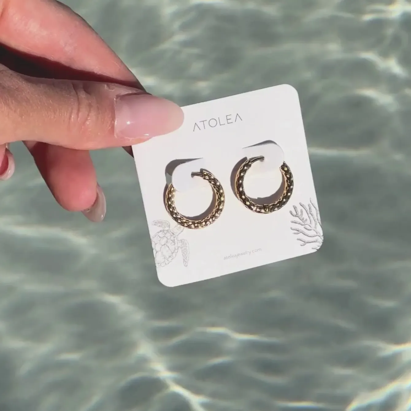 Atolea Jewelry Earrings<Hammered Hoops Earrings