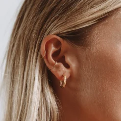 Atolea Jewelry Earrings<Hammered Hoops Earrings