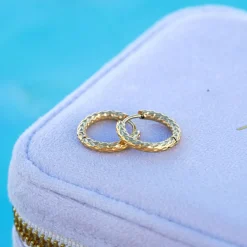 Atolea Jewelry Earrings<Hammered Hoops Earrings