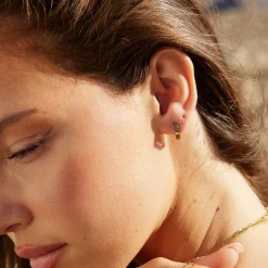 Atolea Jewelry Earrings<Hexagon Huggies