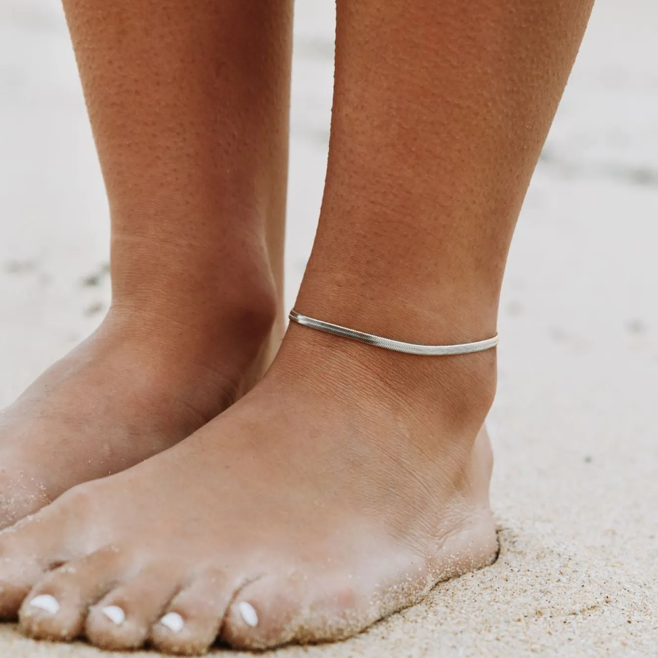 Atolea Jewelry Anklets<Kauai Herringbone Anklet