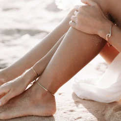 Atolea Jewelry Anklets<Kauai Herringbone Anklet