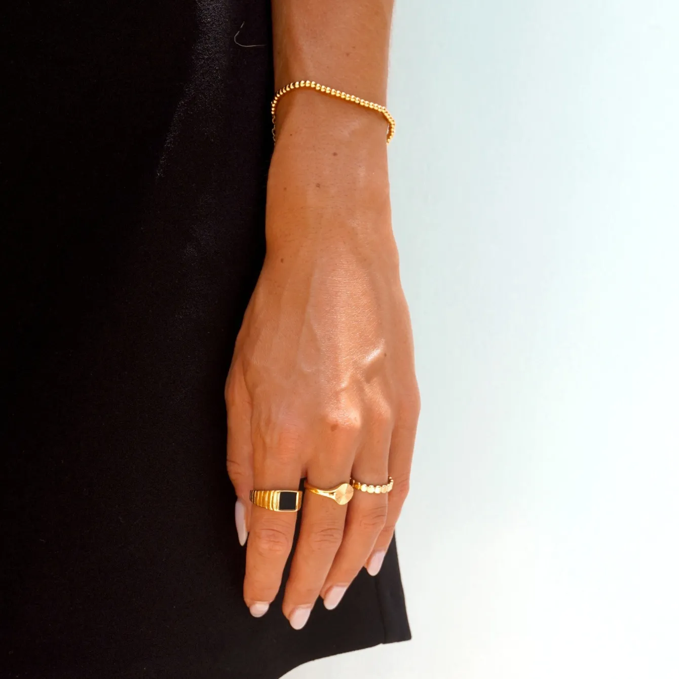 Atolea Jewelry Rings<Kaya Onyx Ring