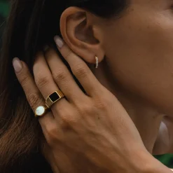 Atolea Jewelry Rings<Kaya Onyx Ring