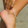 Atolea Jewelry Anklets|Pearls<La Plage Double Anklet