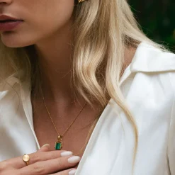 Atolea Jewelry Necklaces<Malachite Pendant