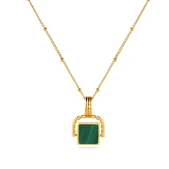Atolea Jewelry Necklaces<Malachite Pendant