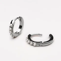 Atolea Jewelry Earrings|Pearls<Mini Pearl Hoops