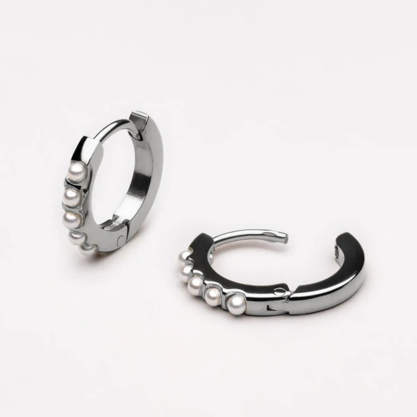 Atolea Jewelry Earrings|Pearls<Mini Pearl Hoops